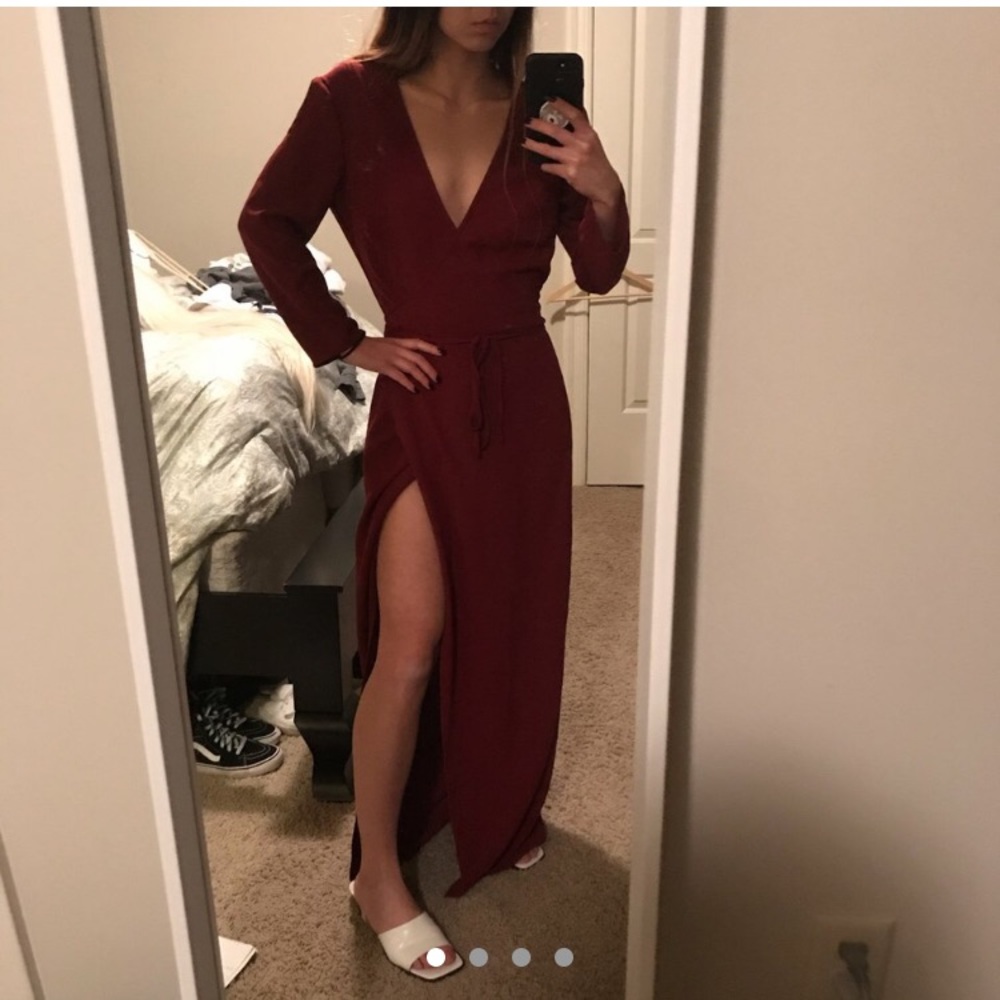 American Apparel maxi wrap dress